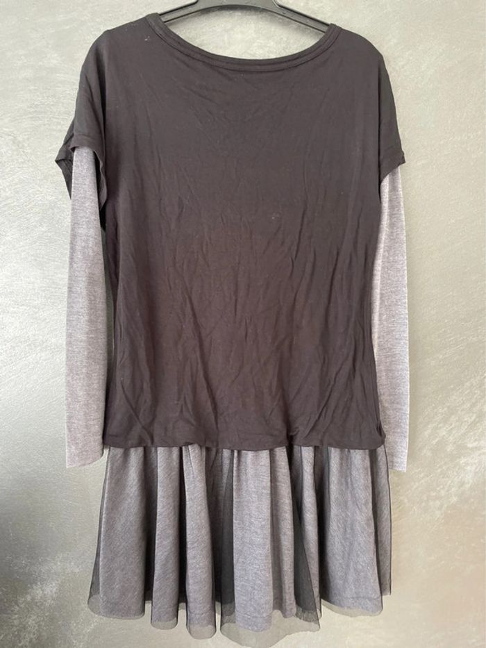 Robe grise et noir fille - photo numéro 3