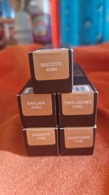 Hudabeauty fauxfilter lot de 5 pièces Biscotti 405N Baklava 340G très leches 320G Amaretti 310G Shortcake 315B foundation stick fond de teint stick couvrance modulable12.5g × 5 pièces neuf