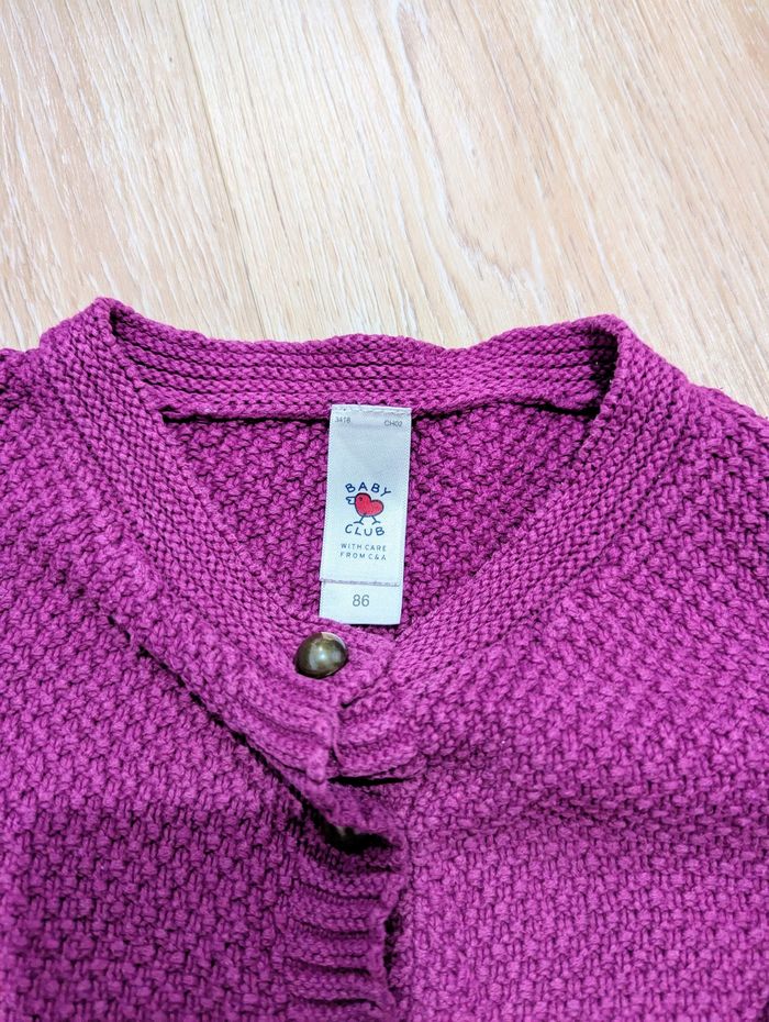 Gilet violet 36 mois bébé fille - photo numéro 2