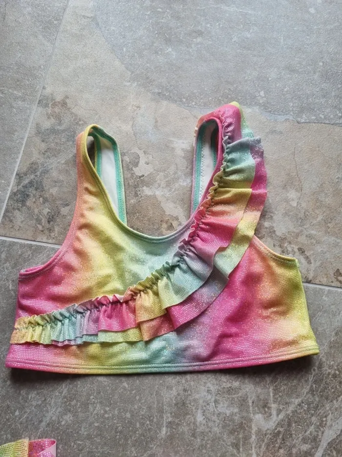 Maillot de bain multicolore et a paillettes 8/10 ans - photo numéro 4