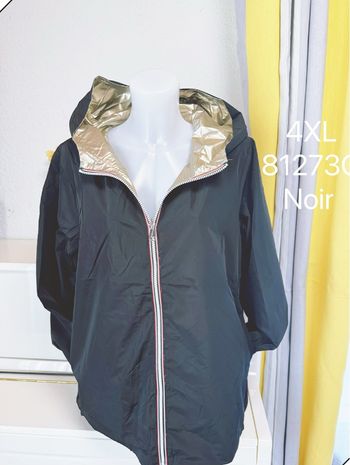 Veste imperméable et réversible noire taille 4XL 🌸