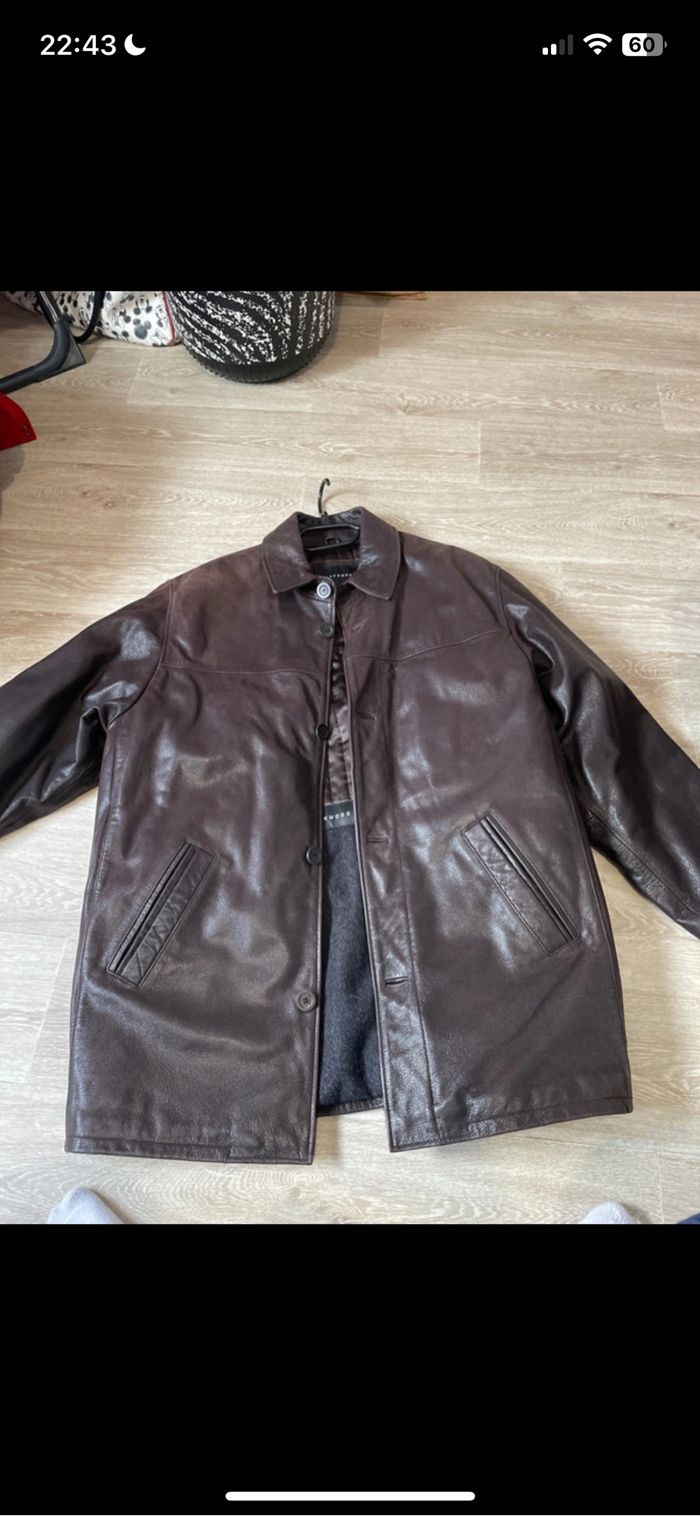 Veste homme vintage en cuir - photo numéro 5