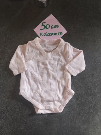 Body croisé dentelé 50cm