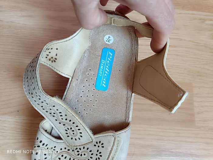 Nu-pieds beige cuir daim "Damart" Piedical p.37 - photo numéro 7