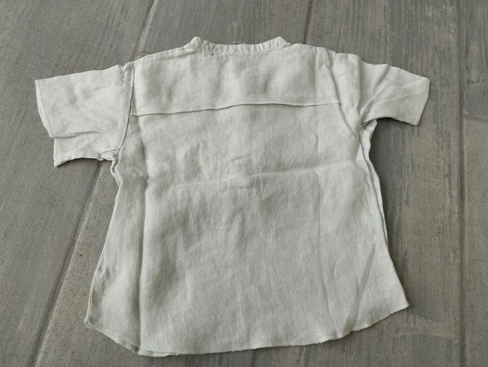 Lot N°310 Chemise manches courtes en lin 12 mois - photo numéro 4