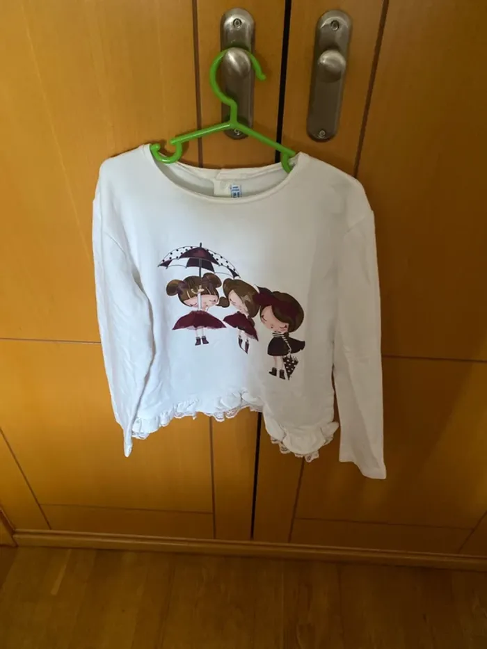 Trio camiseta manga larga niña talla 8 años - photo numéro 2
