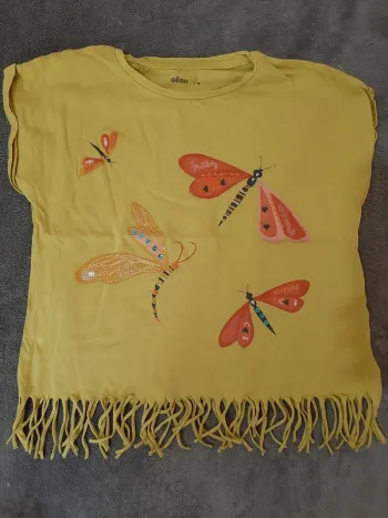 T-Shirt _Jaune Papillons