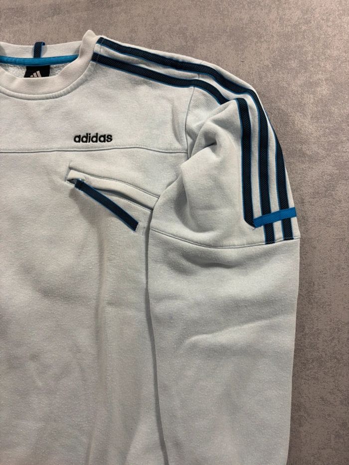 Pull Adidas Bleu clair Taille 12 ans - photo numéro 3