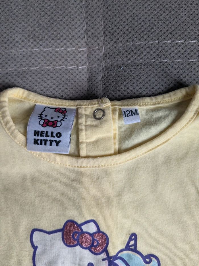 T shirt fille Hello Kitty 12 mois - photo numéro 3