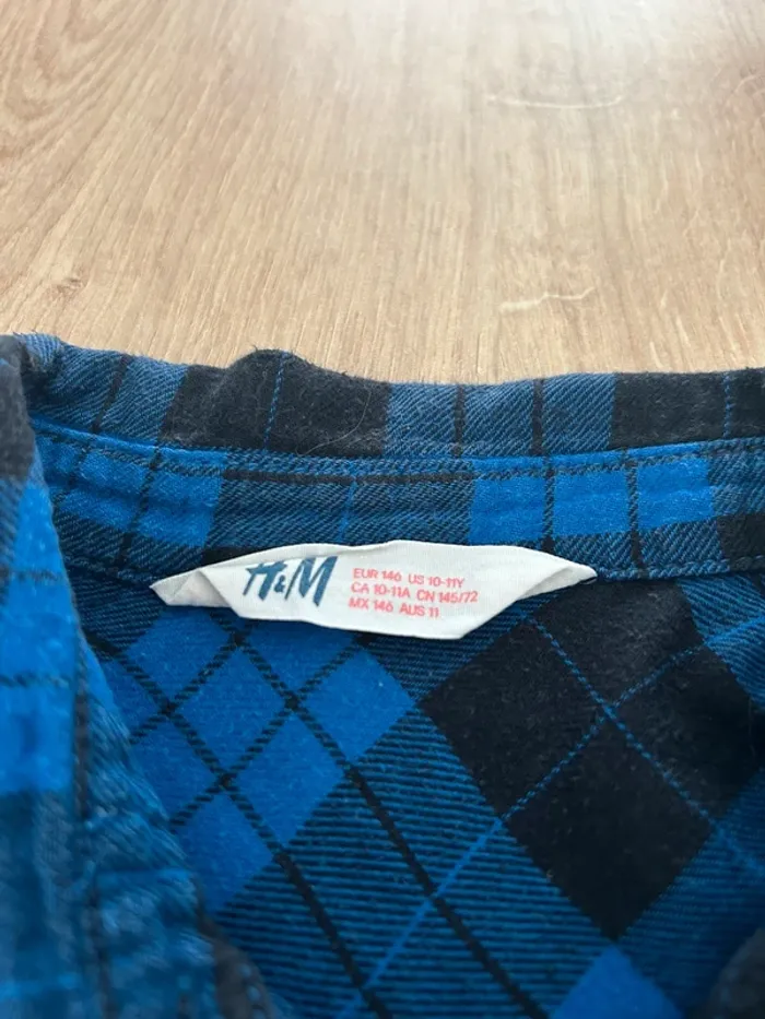 Chemise à carreaux manches longues - photo numéro 2
