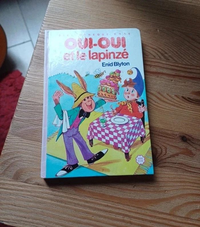Livre bibliothèque rose - Oui-Oui et le lapinzé