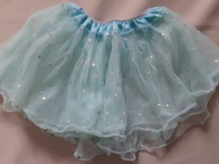 jupe de déguisement - tutu bleu étoiles - 3 ans - photo numéro 2