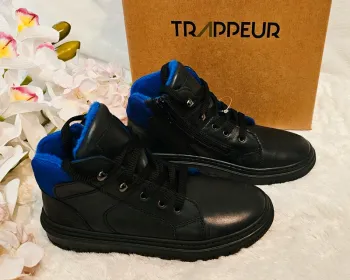 Bottes Bottines Cuir Zip Trappeur T32
