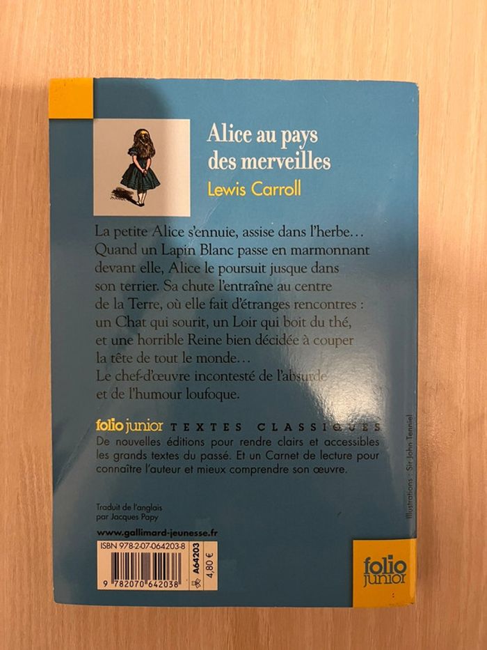 Livre Alice aux pays des merveilles - photo numéro 2