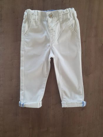 Pantalon blanc grande occasion 9-12mois