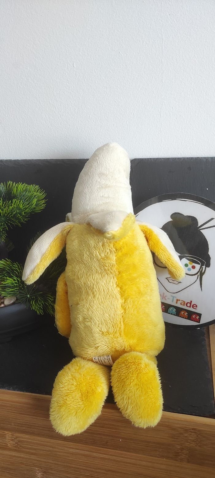 doudou peluche banane playtive junior lidl jaune neuf Bleu Rouge Fruit - photo numéro 2