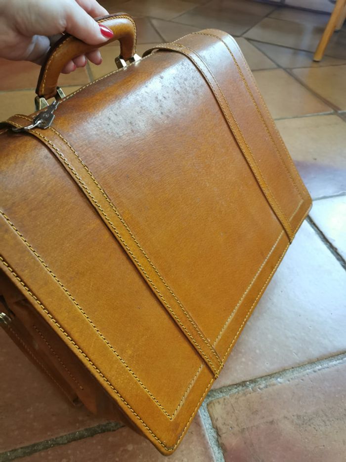 Sac Medecin vintage en cuir camel Spirit of St. Louis - photo numéro 5