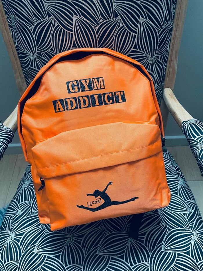 Sac à dos gym orange - photo numéro 2