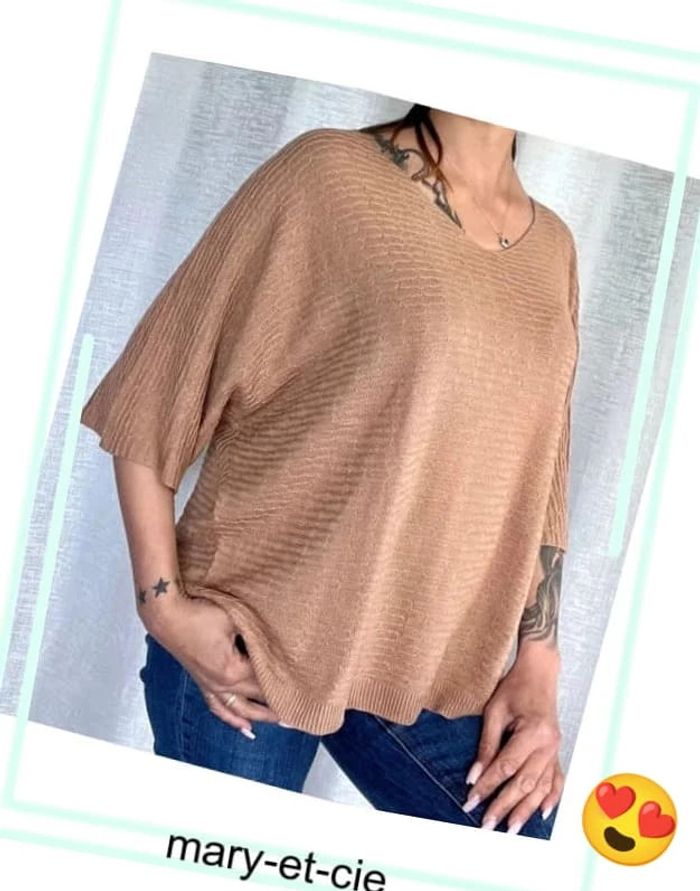 Blouse ample manches 3/4 taille unique - made in Italy