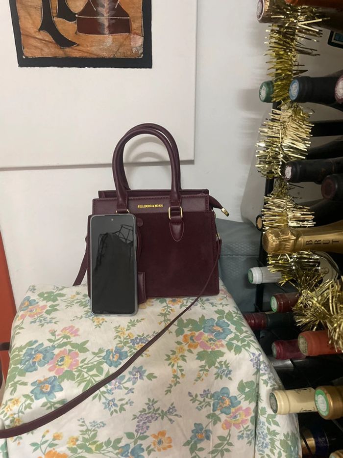 Sac Fourre-Tout Élégant Bordeaux pour Femme - Chic Couleur Unie - photo numéro 13