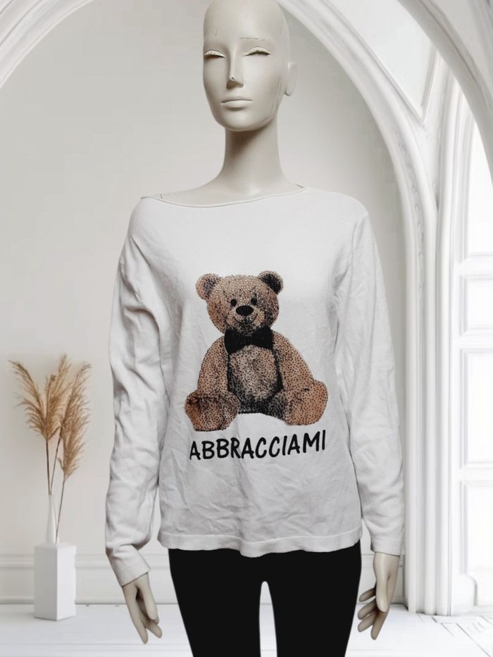 Haut / pull / sweat overseide avec motif ourson pour femme Taille 36 /38