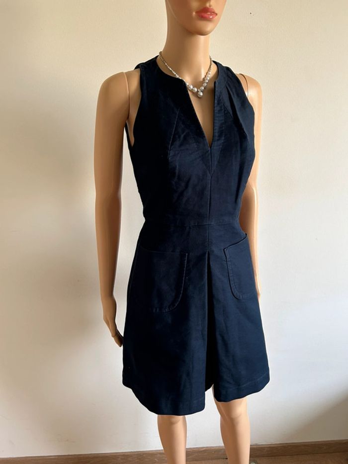 Robe bleue marine sans manches Kookai taille 36 TBE - photo numéro 2