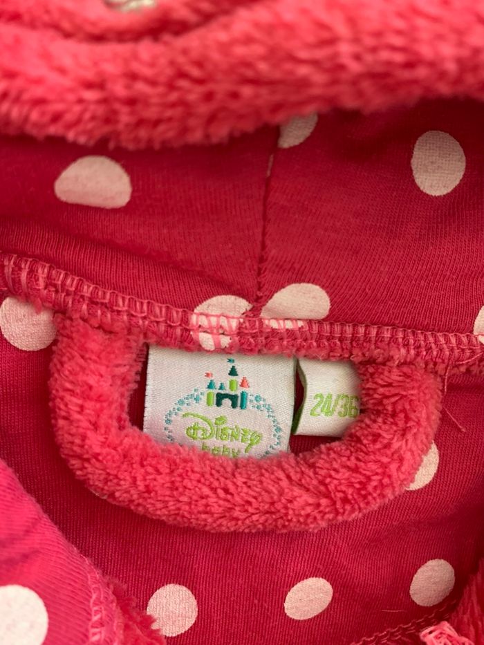 Peignoir chaud fuchsia Disney taille 2/3 ans - photo numéro 3
