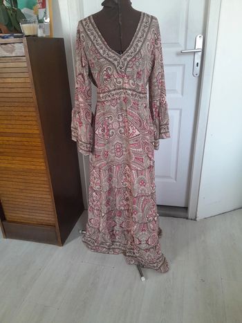 Très belle robe en soie bohème Boho Fashion taille unique neuve avec étiquette