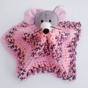 Jouet peluche doudou animaux souris fait main crochet bébé naissance