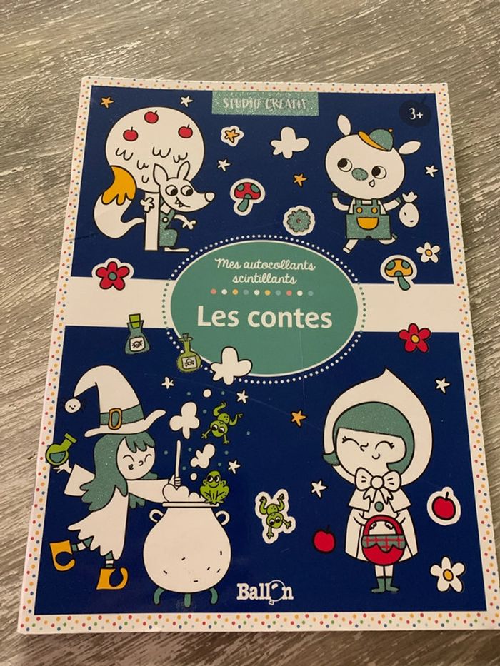 Livre Studio créatif Mes autocollants scintillants Les contes