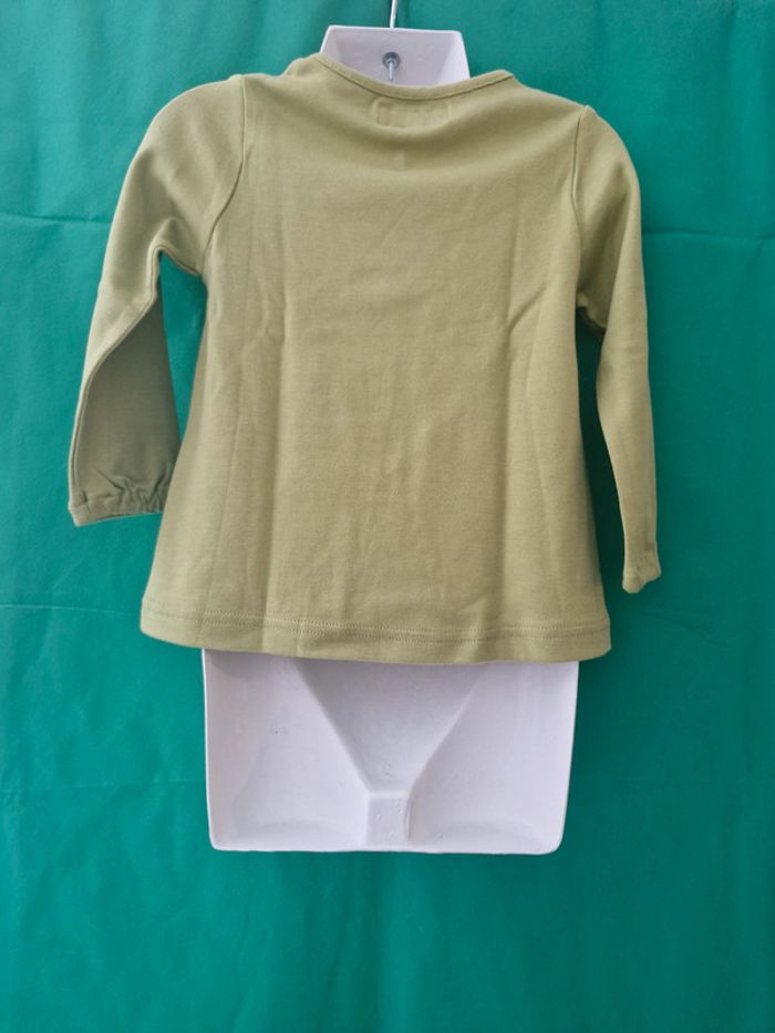 T-shirt vert manches longues 2 ans La Compagnie des Petits - photo numéro 5