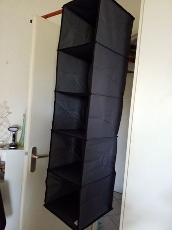 organisateur de dressing à suspendre 5 cases