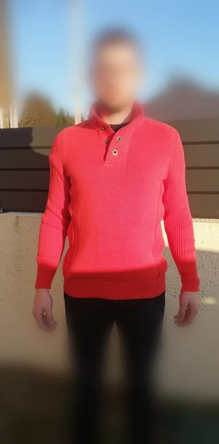 Pull col camionneur orange