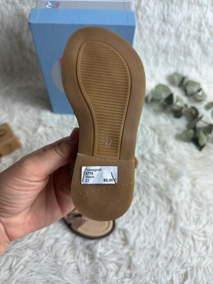 Paire de sandales rose Franco Romagnoli taille 27 - photo numéro 3
