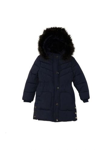 🩷 Doudoune longue à capuche fourrée 4 ans Kiabi #emyfleury_4ansfille