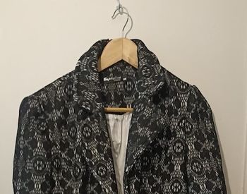 Magnifique Manteau en Dentelle Noir & Blanc - Sophyline Paris