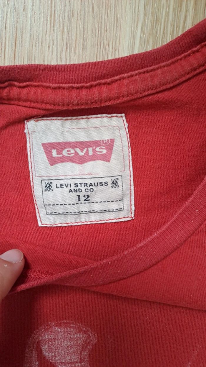 T-shirt manches courtes rouge Levi's - photo numéro 2