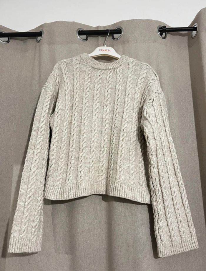 Pull beige - photo numéro 3