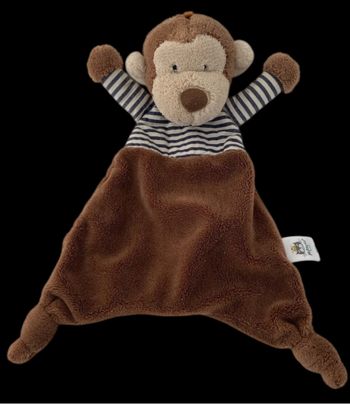 ❤️ Doudou Plat Mouchoir Singe Jellycat Marron