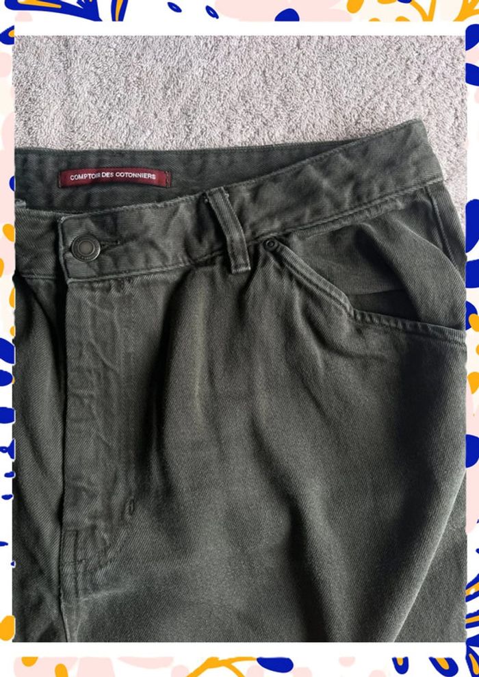 Jean kaki Comptoir des Cotonniers – Taille US 32 / EU XL – Tendance & Polyvalent - photo numéro 2