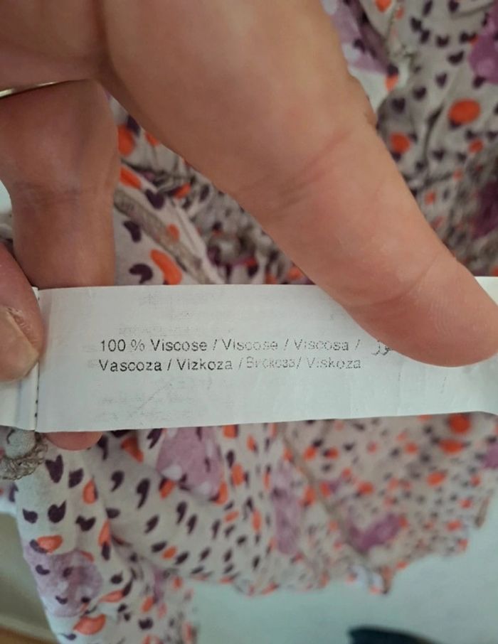 Jolie robe d été fluide et légère 100% viscose taille 10 ans TAO - photo numéro 8