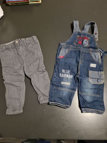 Lot pantalon salopette 18 mois