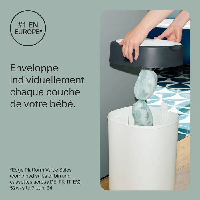 Poubelle à couches + 2 recharges Tommee Tippee Twist & Click- NEUF - photo numéro 5