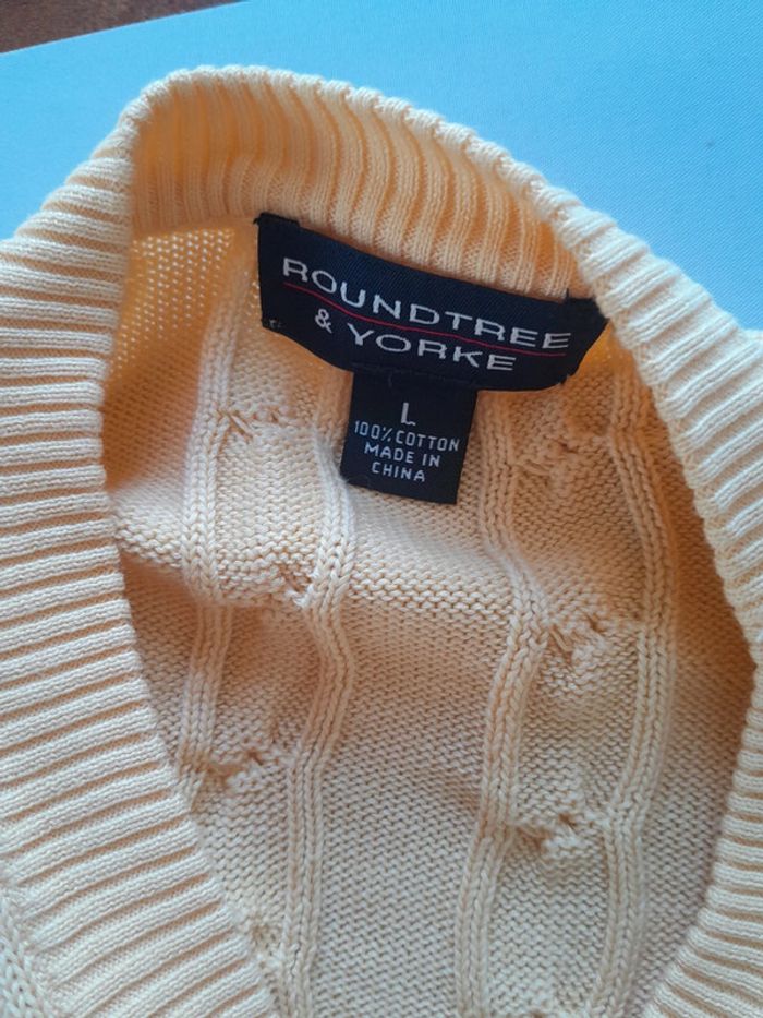 Pull coton torsadé Roundtree & york mixte - photo numéro 3
