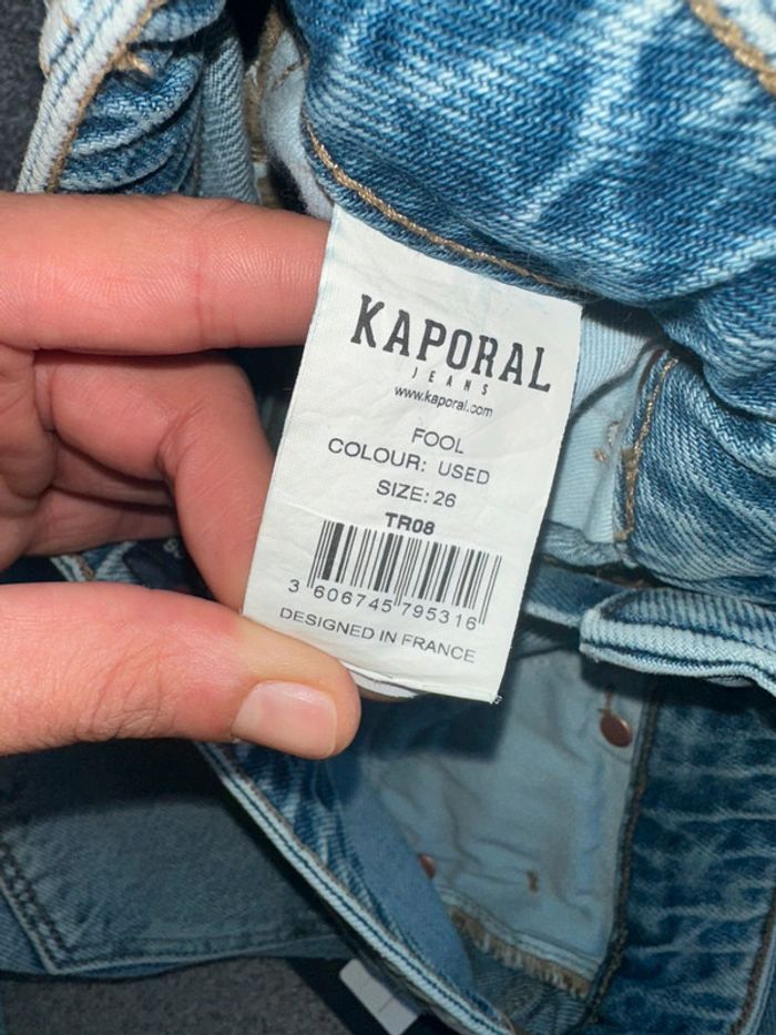 Jean mom bleu taille haute Kaporal W26 - photo numéro 6