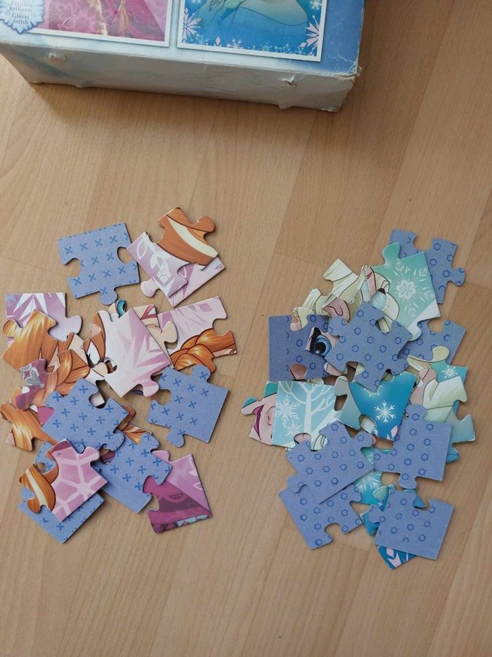 2 puzzles reine des neiges  3/4 ans - photo numéro 3