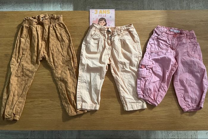 Lot de 3 pantalon et pantacourts