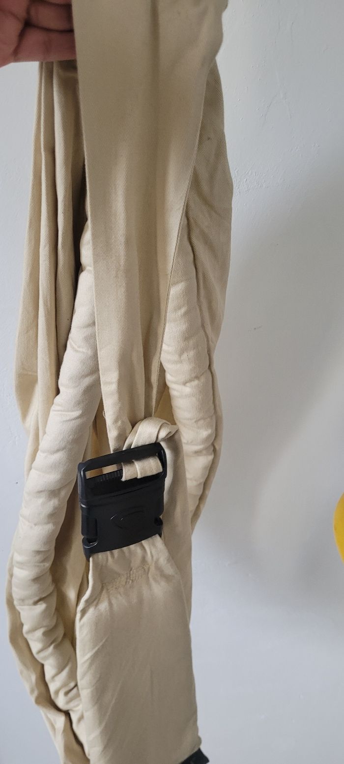 Porte bébé beige 100% coton minimonkey - photo numéro 3