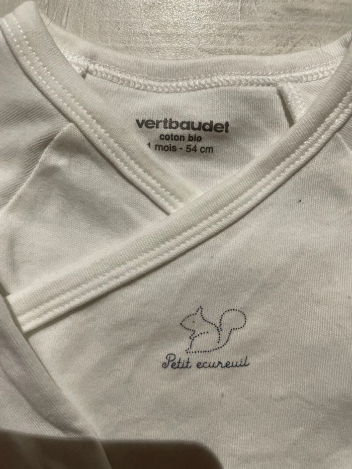 Body manches longue Vertbaudet taille 1 mois - photo numéro 4