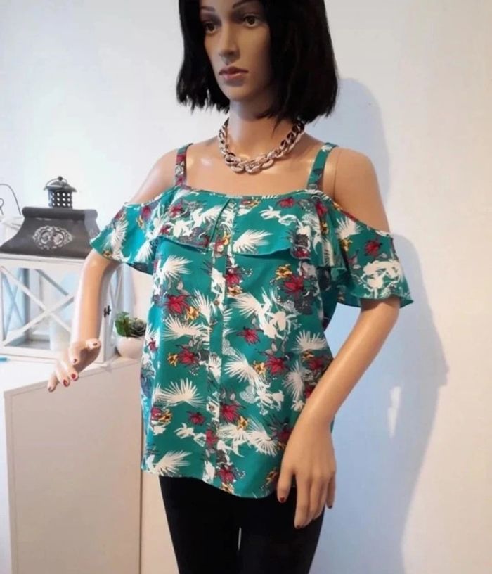 Blouse d'été Comme neuve Taille M🌿💞 - photo numéro 4